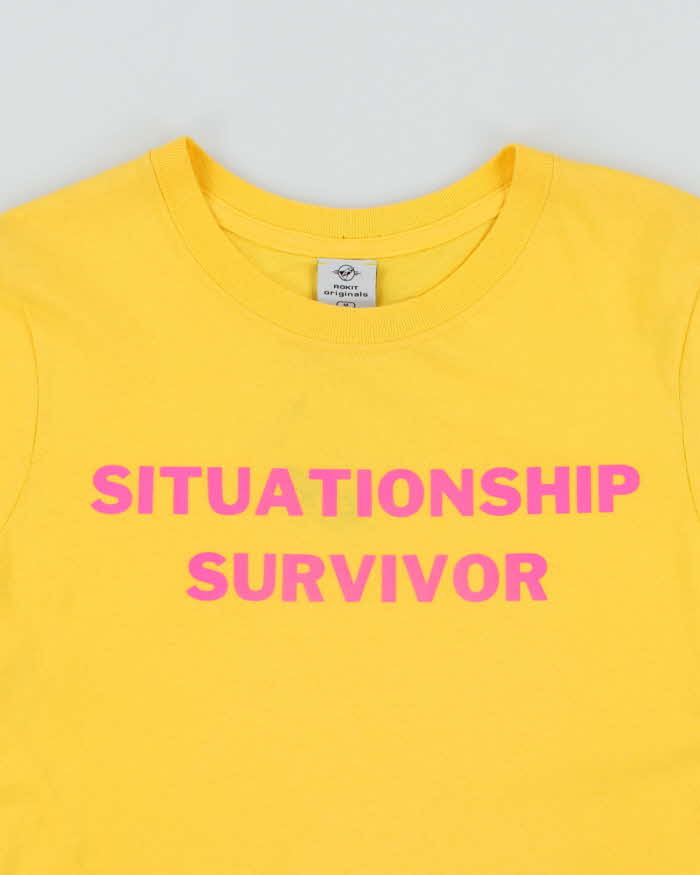 Rokit Originals Repurposed Vintage Edition Situationship Survivor Baby Tee - M