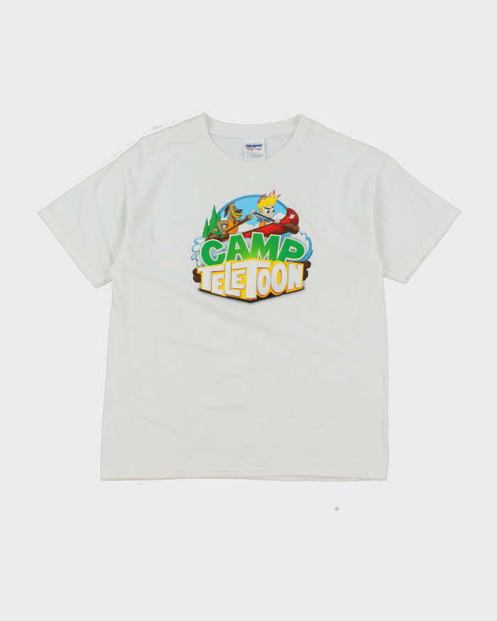 Vintage Y2K Camp Teletoons Baby Fit Graphic T-Shirt - L