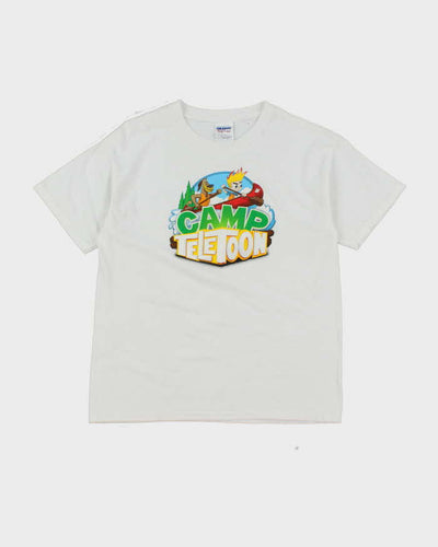 Vintage Y2K Camp Teletoons Baby Fit Graphic T-Shirt - L