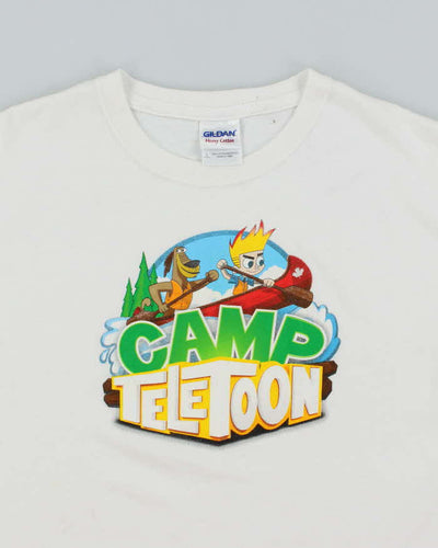 Vintage Y2K Camp Teletoons Baby Fit Graphic T-Shirt - L