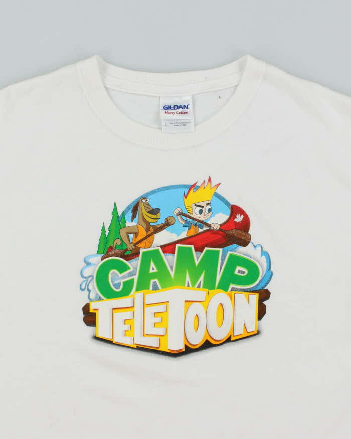 Vintage Y2K Camp Teletoons Baby Fit Graphic T-Shirt - L