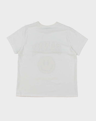 Ganni Have a Nice Day Smiley Face Graphic T-Shirt - M