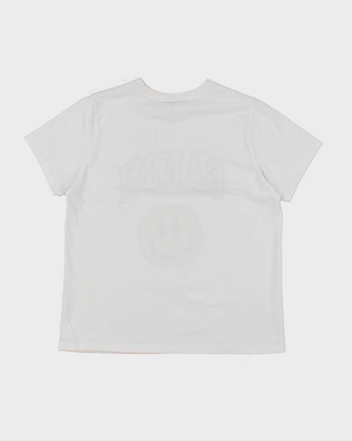 Ganni Have a Nice Day Smiley Face Graphic T-Shirt - M