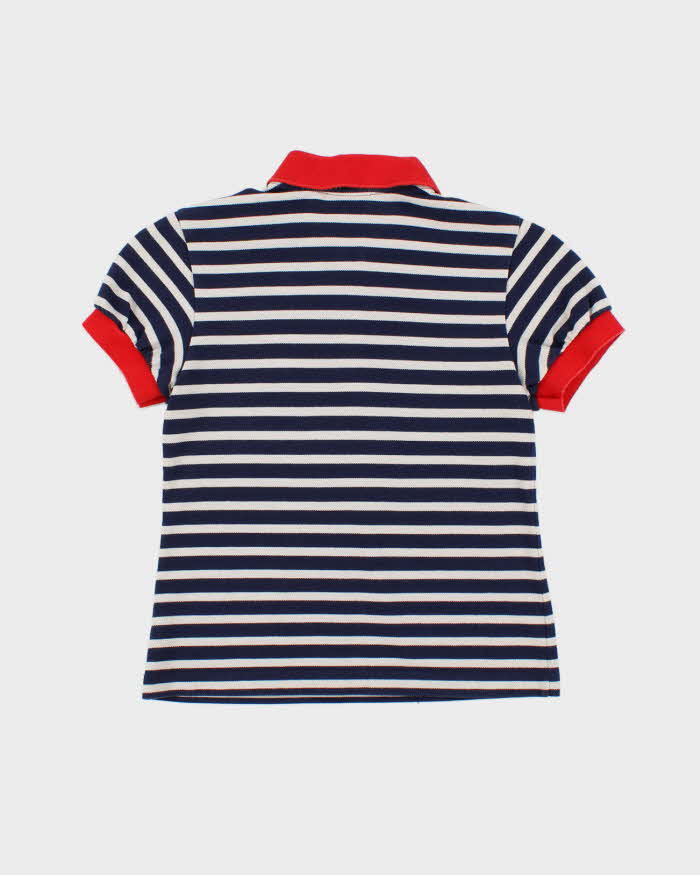 Vintage Y2K Lacoste Striped Baby Fit Polo Shirt - S