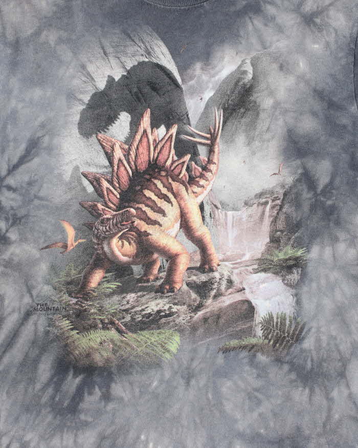 Vintage Y2K The Mountain Jurassic Forest Graphic Baby Fit T-Shirt - L