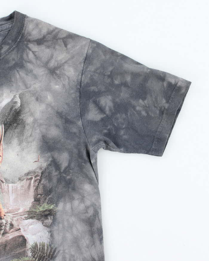 Vintage Y2K The Mountain Jurassic Forest Graphic Baby Fit T-Shirt - L