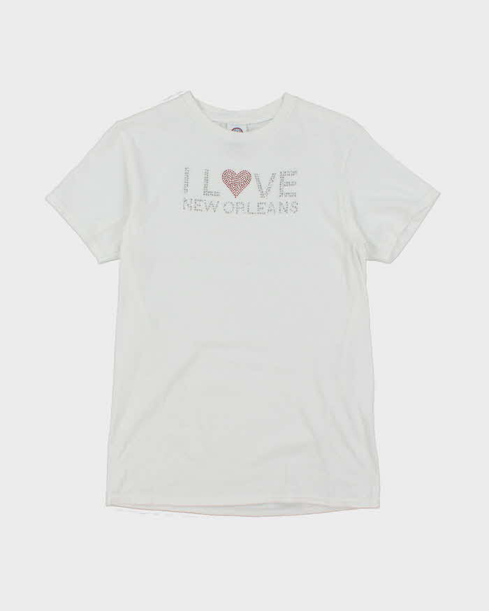 Vintage 2000's I Love New Orleans Sequined Graphic T-Shirt - S