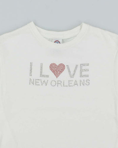 Vintage 2000's I Love New Orleans Sequined Graphic T-Shirt - S