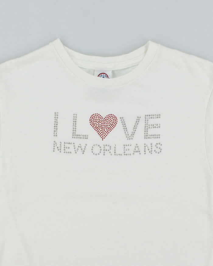 Vintage 2000's I Love New Orleans Sequined Graphic T-Shirt - S
