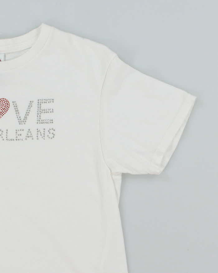 Vintage 2000's I Love New Orleans Sequined Graphic T-Shirt - S