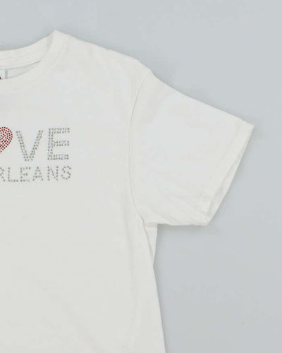 Vintage 2000's I Love New Orleans Sequined Graphic T-Shirt - S