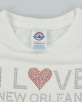 Vintage 2000's I Love New Orleans Sequined Graphic T-Shirt - S