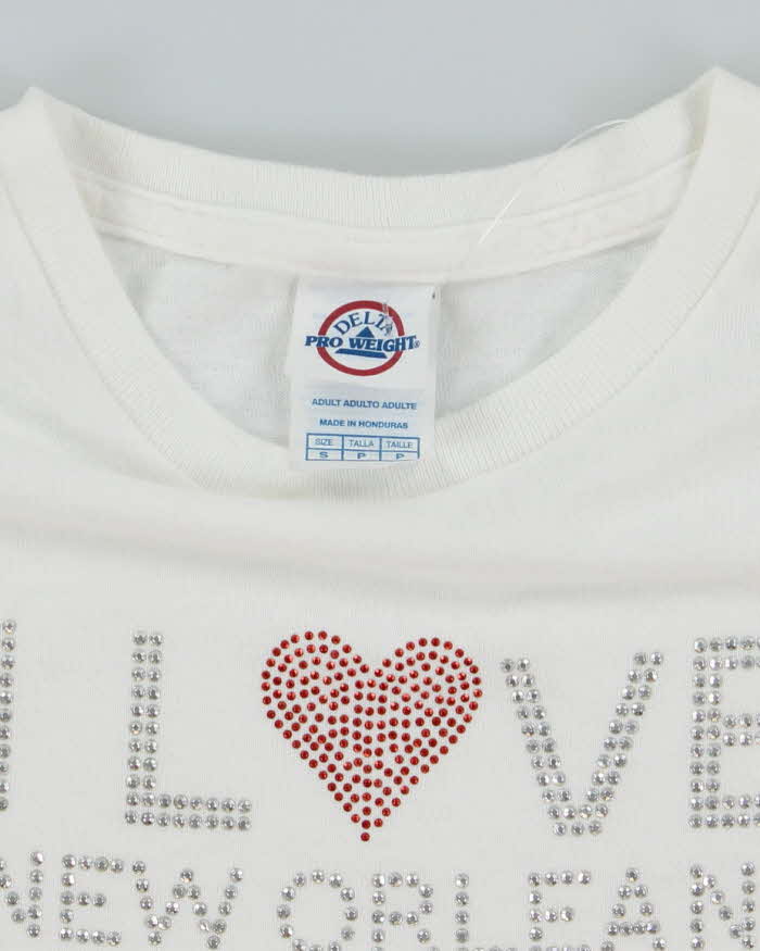 Vintage 2000's I Love New Orleans Sequined Graphic T-Shirt - S