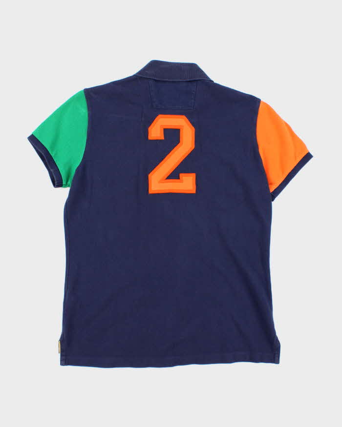Vintage Y2K Ralph Lauren Embroidered Big Patch Polo Shirt - XL