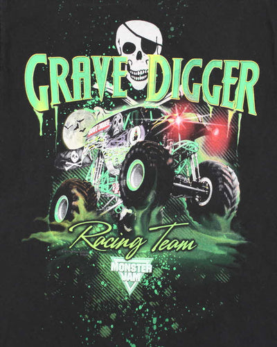 Vintage 2000's Grave Digger Racing Team Baby Fit T-Shirt - S