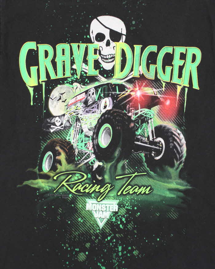 Vintage 2000's Grave Digger Racing Team Baby Fit T-Shirt - S