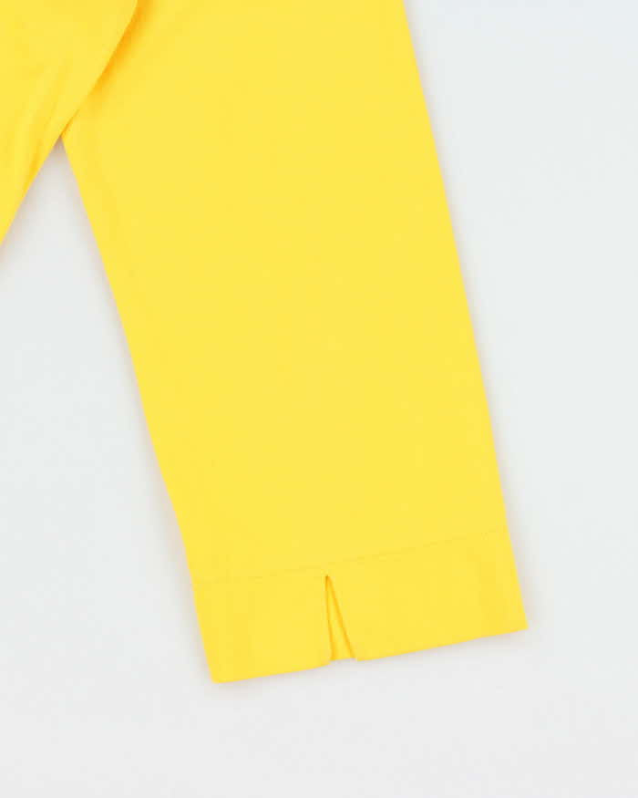 Vintage 90s Ralph Lauren Sport Zip-up Jersey Polo Top - L