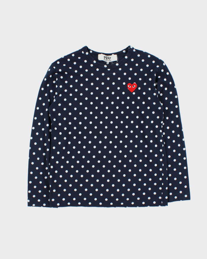 Comme Des GARCONS Play Women's Polka Dot Long Sleeve T-Shirt - M