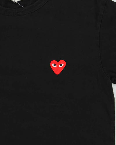 Vintage Women's Comme Des Garcons Play Heart Crewneck T-Shirt - XL