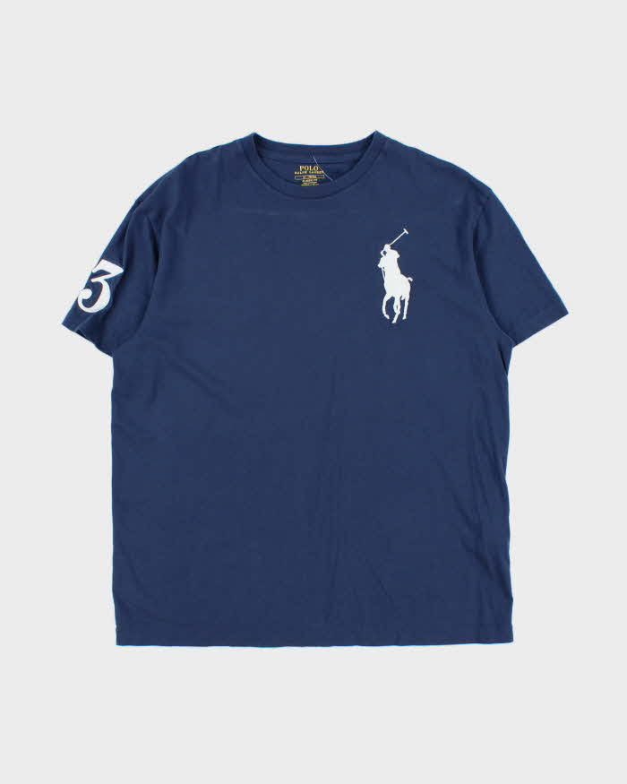 Vintage Polo Ralph Lauren Embroidered Large Pony Crewneck T-Shirt - M