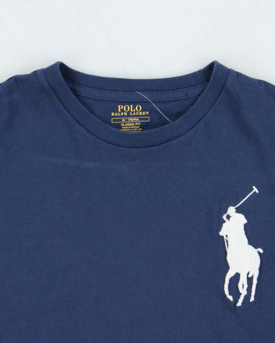 Vintage Polo Ralph Lauren Embroidered Large Pony Crewneck T-Shirt - M
