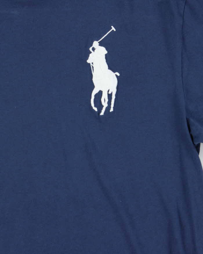 Vintage Polo Ralph Lauren Embroidered Large Pony Crewneck T-Shirt - M