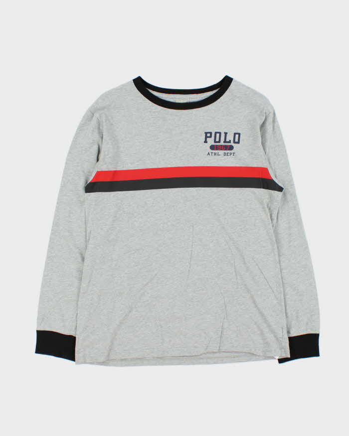 Vintage Women's Polo Ralph Lauren Athl Dept Crewneck Long Sleeve T-Shirt - XL