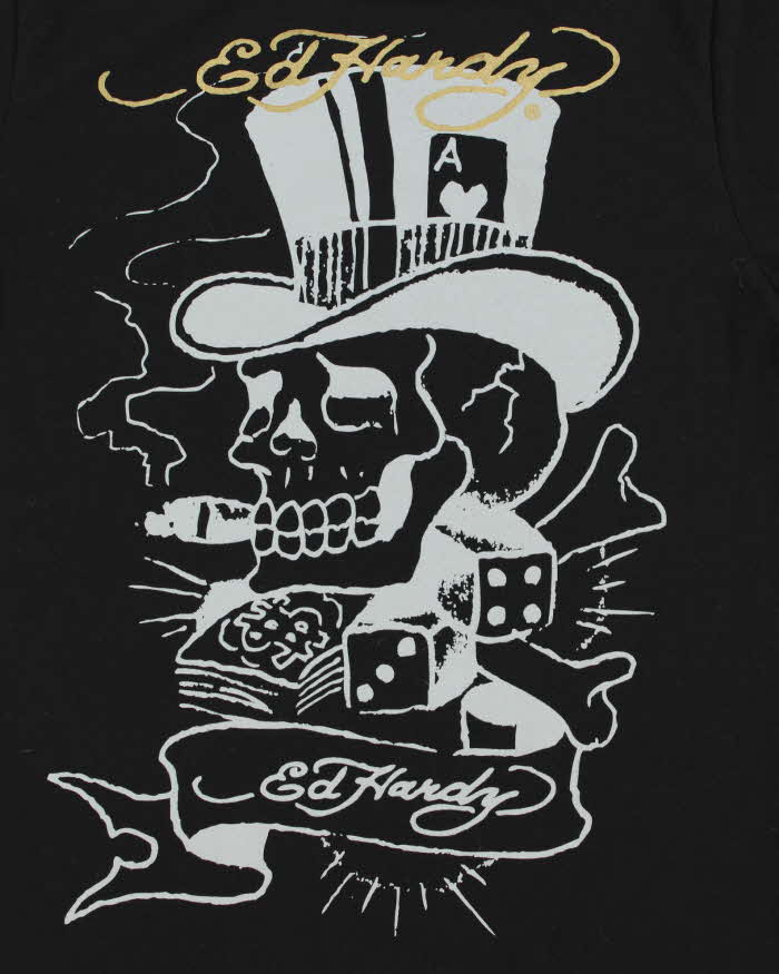 Vintage Ed Hardy Women's Missy Cross Crewneck T-Shirt - L