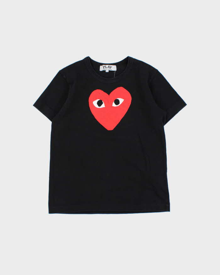 Vintage PLAY Commes Des Garcons Heart Crewneck Women's Baby T-Shirt - L