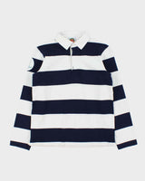 Vintage Barbarian Striped Heavyweight Long Sleeve Women's Rugby Shirt - M