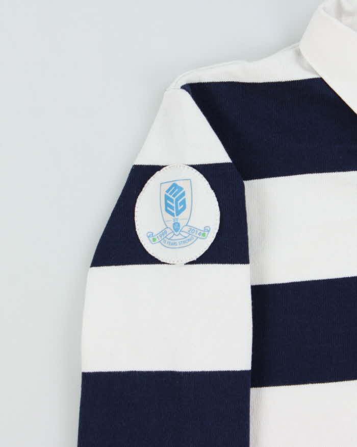 Vintage Barbarian Striped Heavyweight Long Sleeve Women's Rugby Shirt - M
