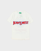 DSWT 1980s Benetton Jean's West Crewneck Baby Tee - S