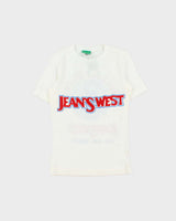DSWT 1980s Benetton Jean's West Crewneck Baby Tee - M