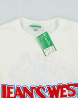 DSWT 1980s Benetton Jean's West Crewneck Baby Tee - M