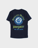 DSWT 1980s Benetton Jean's West Crewneck Baby Tee - M