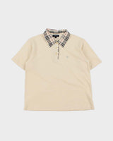 Vintage Y2K 00s Burberry Nova Check Boxy Short Sleeve Polo Shirt - L
