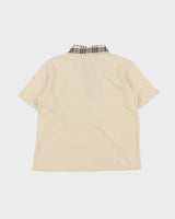 Vintage Y2K 00s Burberry Nova Check Boxy Short Sleeve Polo Shirt - L