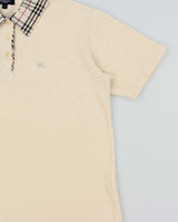 Vintage Y2K 00s Burberry Nova Check Boxy Short Sleeve Polo Shirt - L
