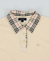 Vintage Y2K 00s Burberry Nova Check Boxy Short Sleeve Polo Shirt - L