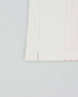 Vintage Y2K 00s Adidas Women's Baby Pink 3-Stripe Embroidered Short Sleeve Polo Shirt - M