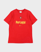 Vintage 2002 Y2K Nike Portugal Futebol #9 Pauleta Heavyweight Crewneck T-Shirt - S