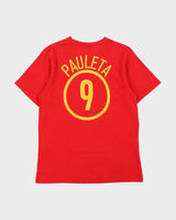 Vintage 2002 Y2K Nike Portugal Futebol #9 Pauleta Heavyweight Crewneck T-Shirt - S