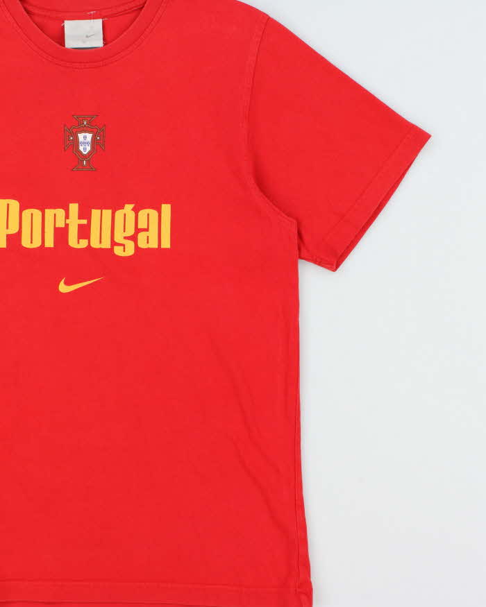 Vintage 2002 Y2K Nike Portugal Futebol #9 Pauleta Heavyweight Crewneck T-Shirt - S