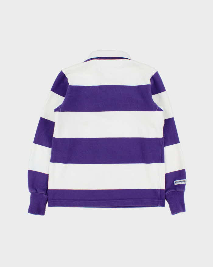 Vintage Y2K 00s Barbarian University Of Western Ontario Women's Long Sleeve Rugby Shirt - S