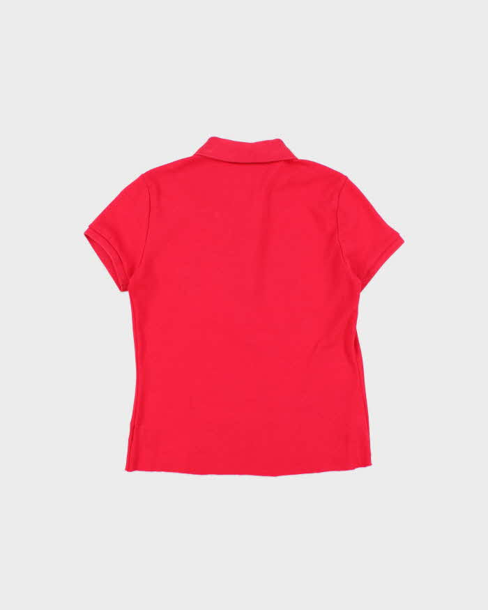 Vintage Y2K 00s Ralph Lauren Women's Exposed Hem Short Sleeve Polo Shirt - S