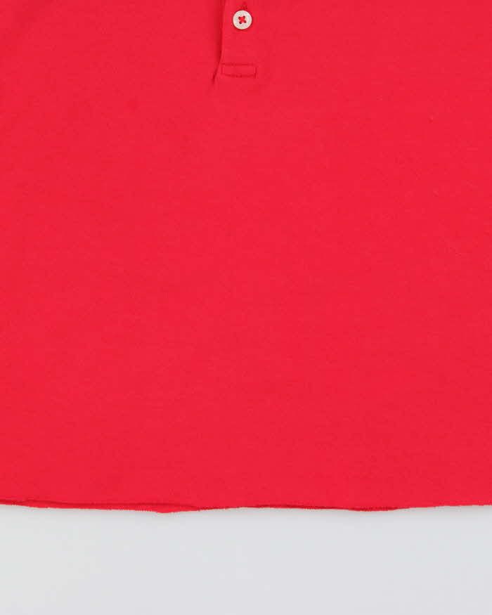 Vintage Y2K 00s Ralph Lauren Women's Exposed Hem Short Sleeve Polo Shirt - S