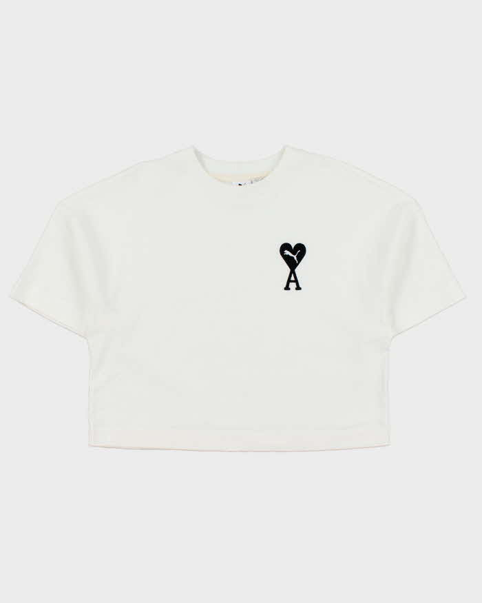 2022 Puma x Ami Women's Heavyweight Cropped Crewneck T-Shirt - M