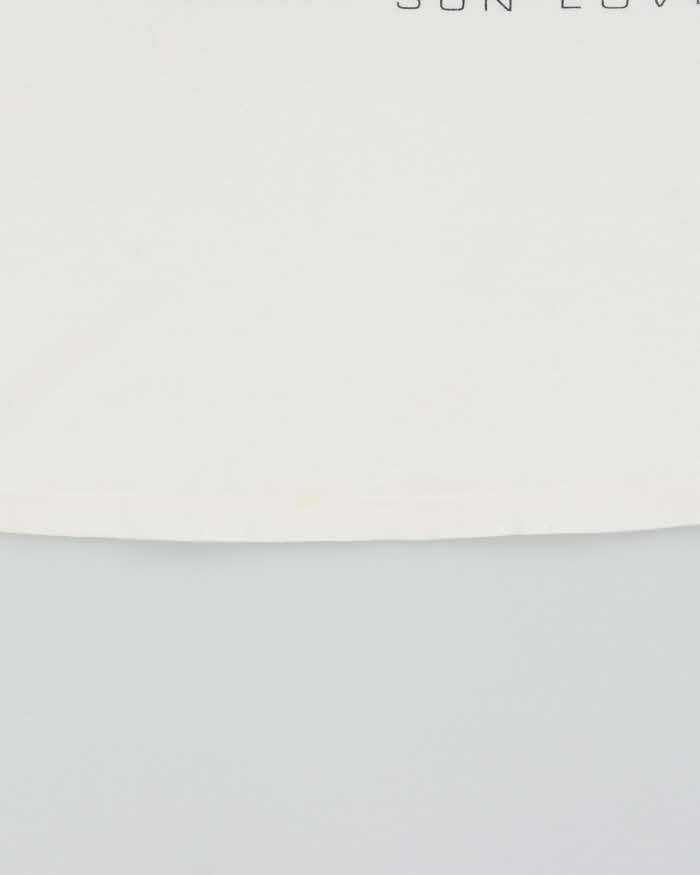 Vintage Sun Lover 1990 Heavyweight Made In USA Single Stitch Cropped Crewneck T-Shirt - L