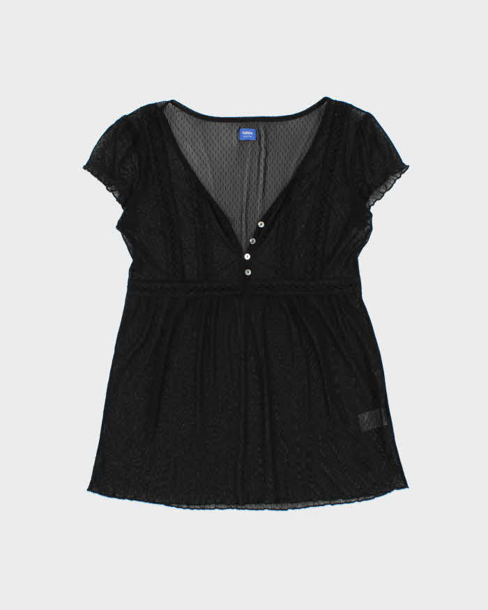 Vintage Y2k 2000s Talula Mesh Blouse - M