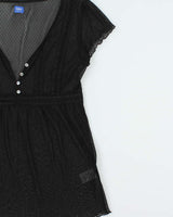 Vintage Y2k 2000s Talula Mesh Blouse - M